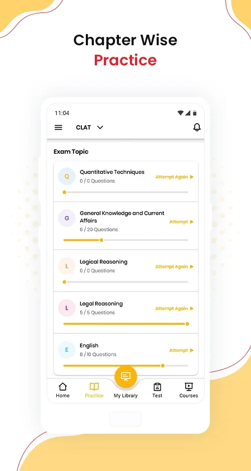 Law Prep Tutorial App Chapter Wise Prcatice