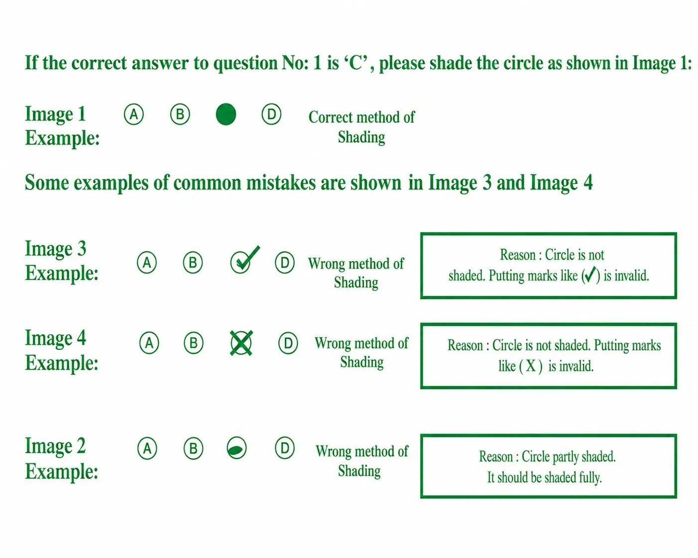 CLAT OMR Sheet