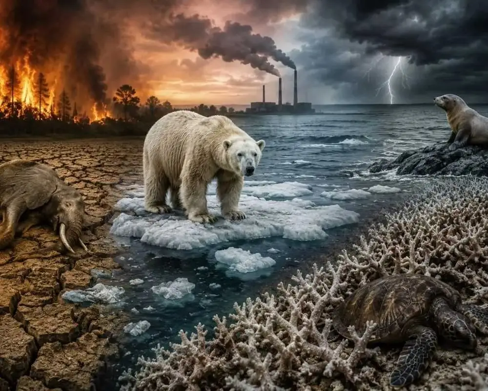 climate change affect on animals