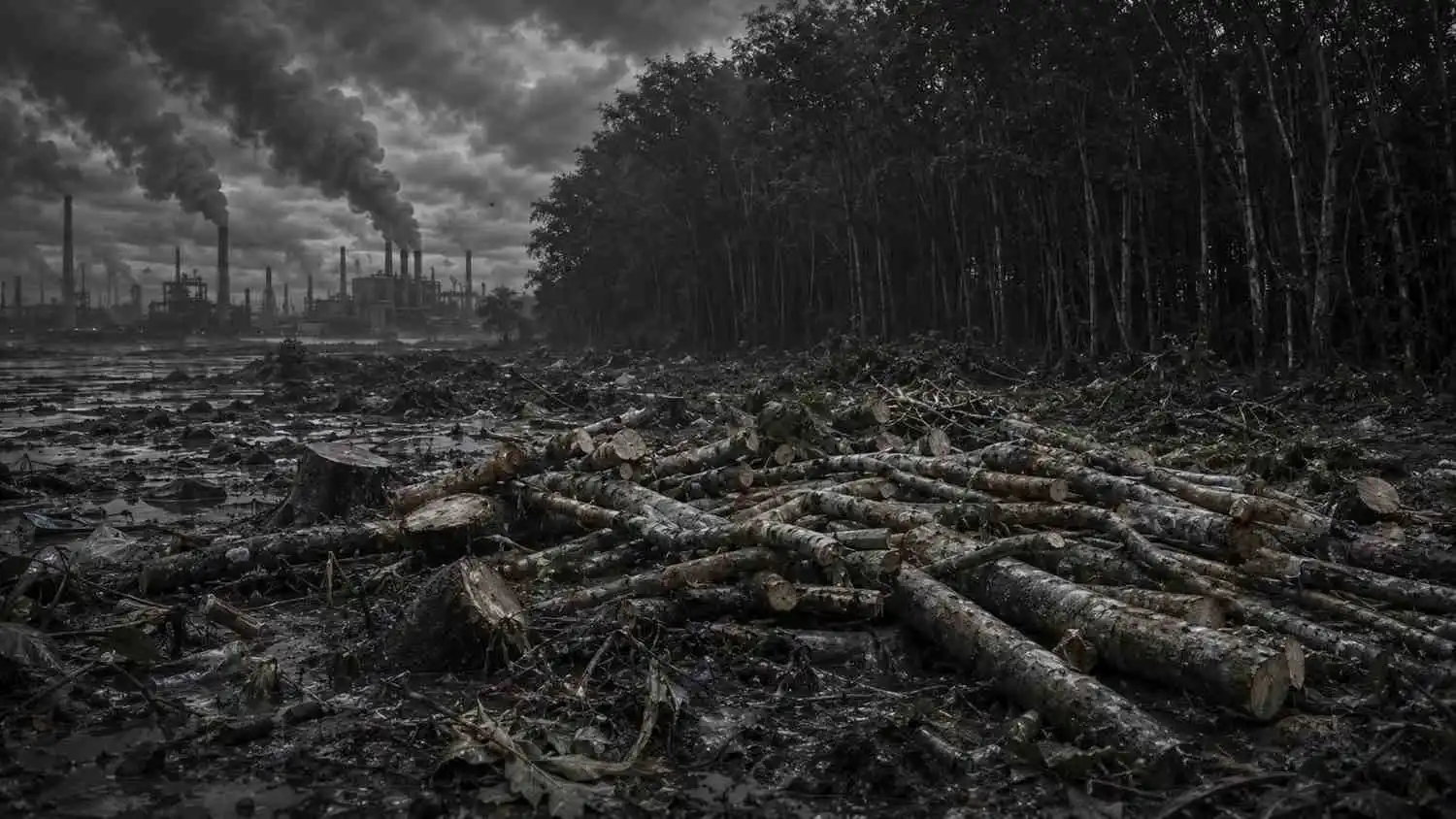 overexploitation of natural resources
