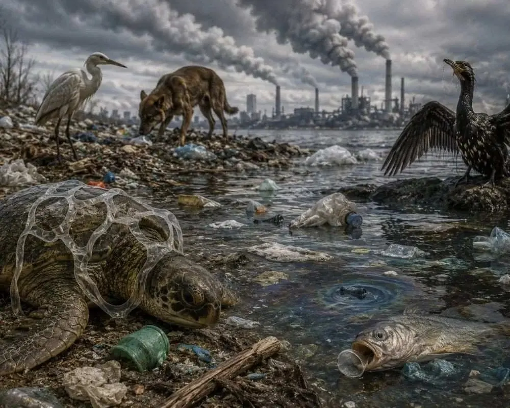 pollution effect on animal