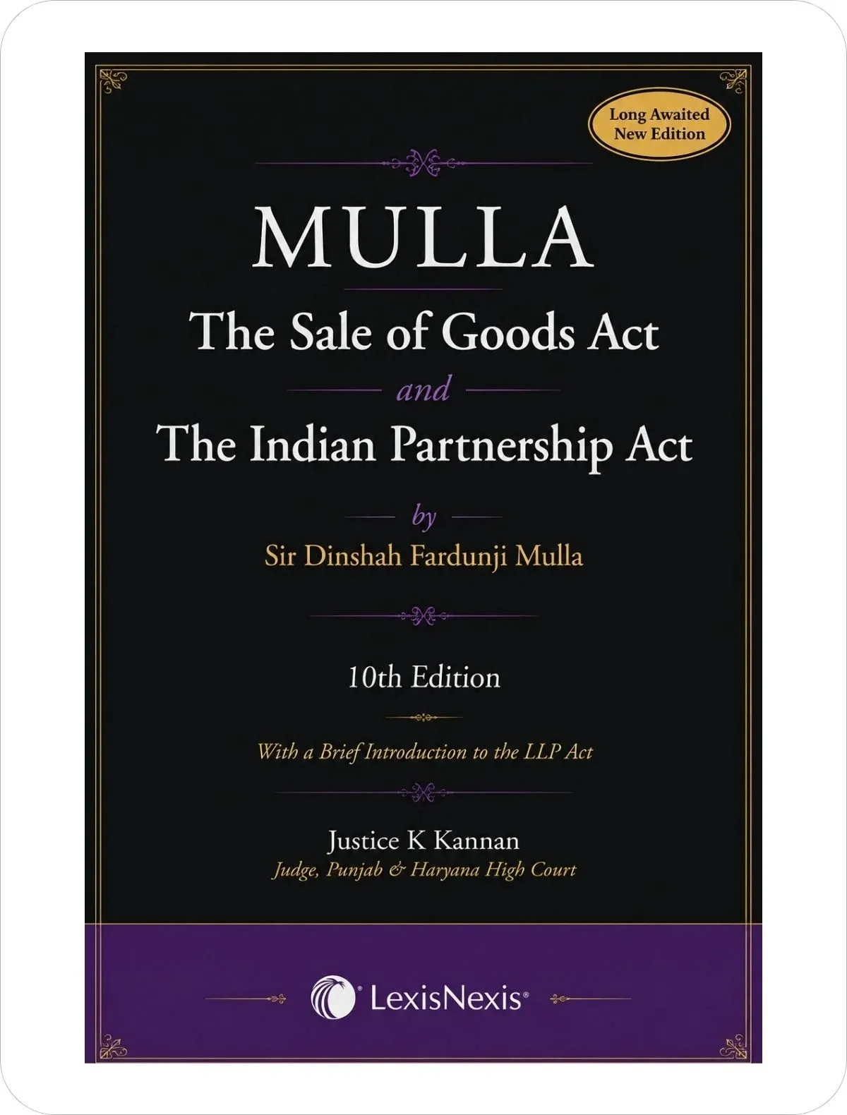 The Sales of Goods Act & Indian Partnership Act By Sir Dinshaw Fardunji Mulla
